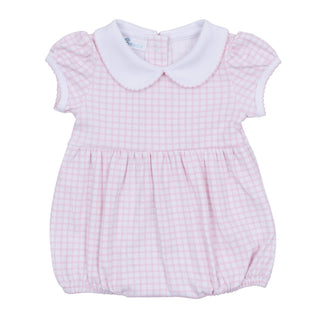 Magnolia Baby Pink Peter Pan Collar Girls Bubble